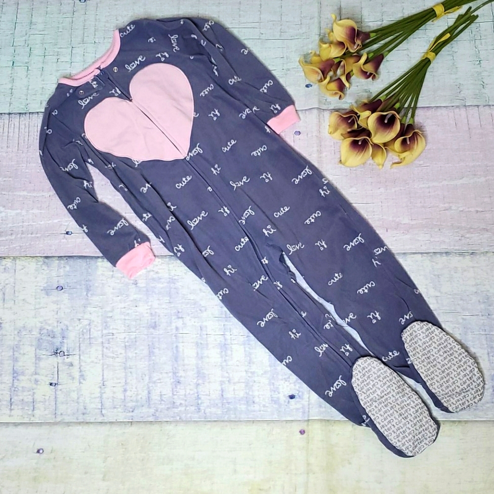 Kid's Carter's Heart Blanket Sleeper